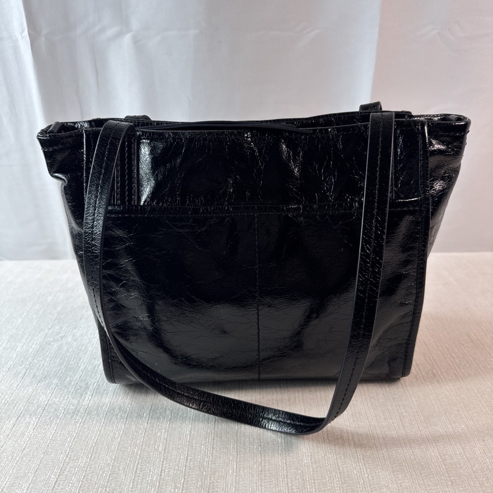 Hobo Black Leather Handbag / Shoulder Bag
